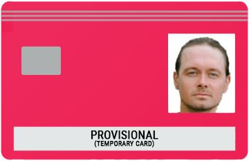 Carton roșu CSCS – Card provizoriu sau temporar
